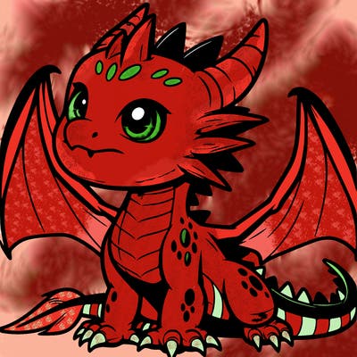 fierce baby night dragon