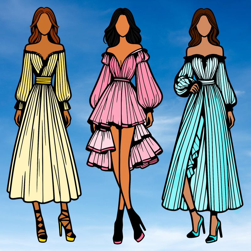 fashion models dresses