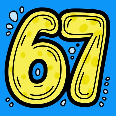the number 67
