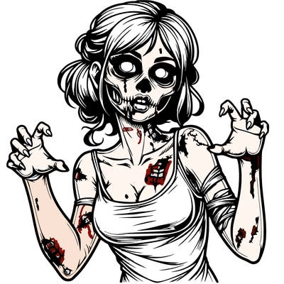 realistic zombie girl
