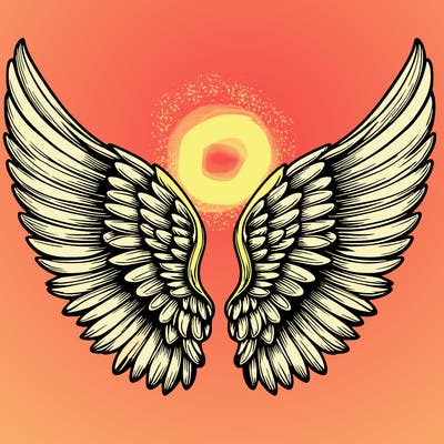 realistic angel wings 4 wings