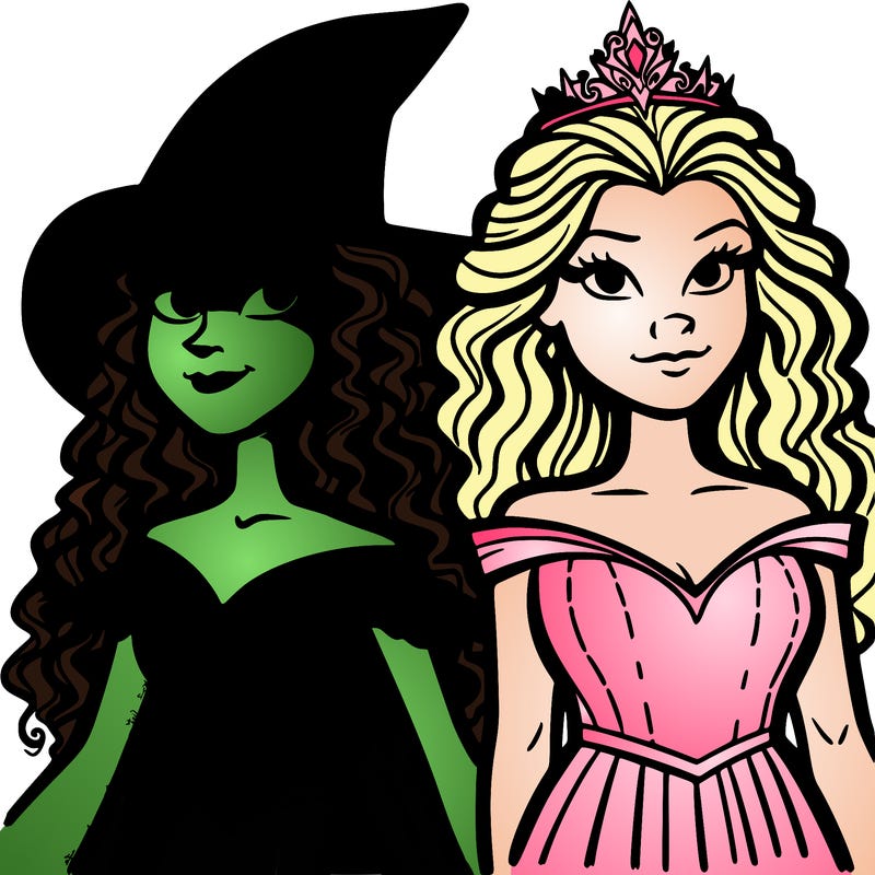 wicked glinda and  elphaba that is realistic