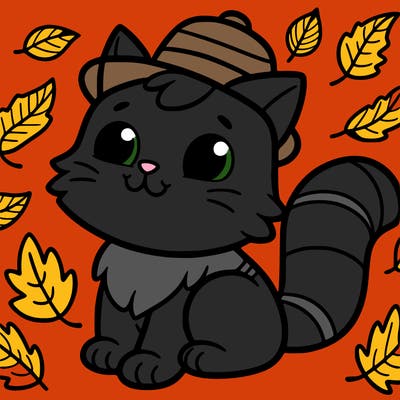 cat autumn