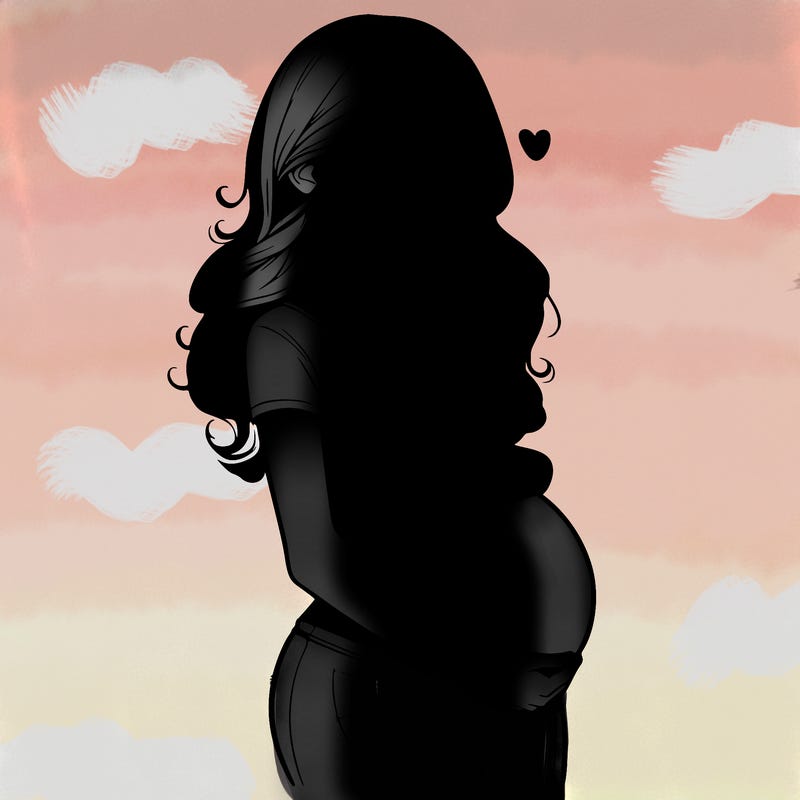 realistic pregnant girl