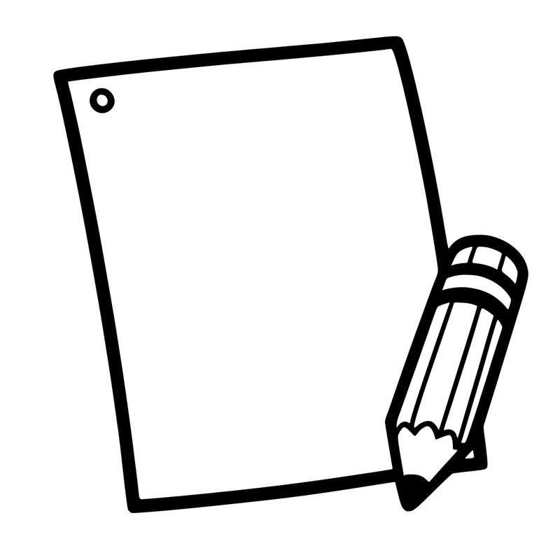 blank piece of paper