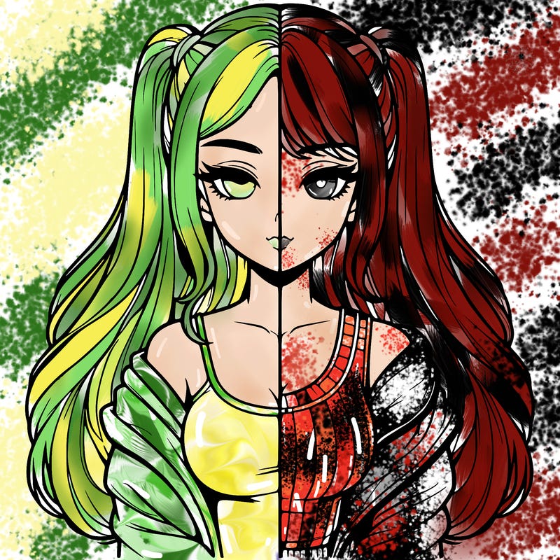 realistic girl split