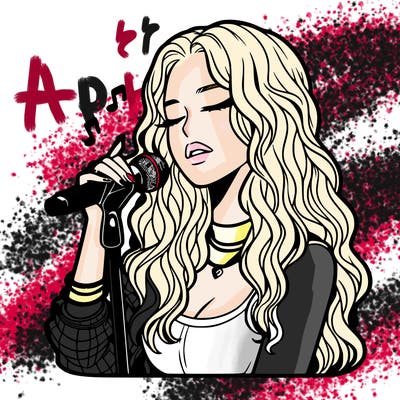 realistic female singer