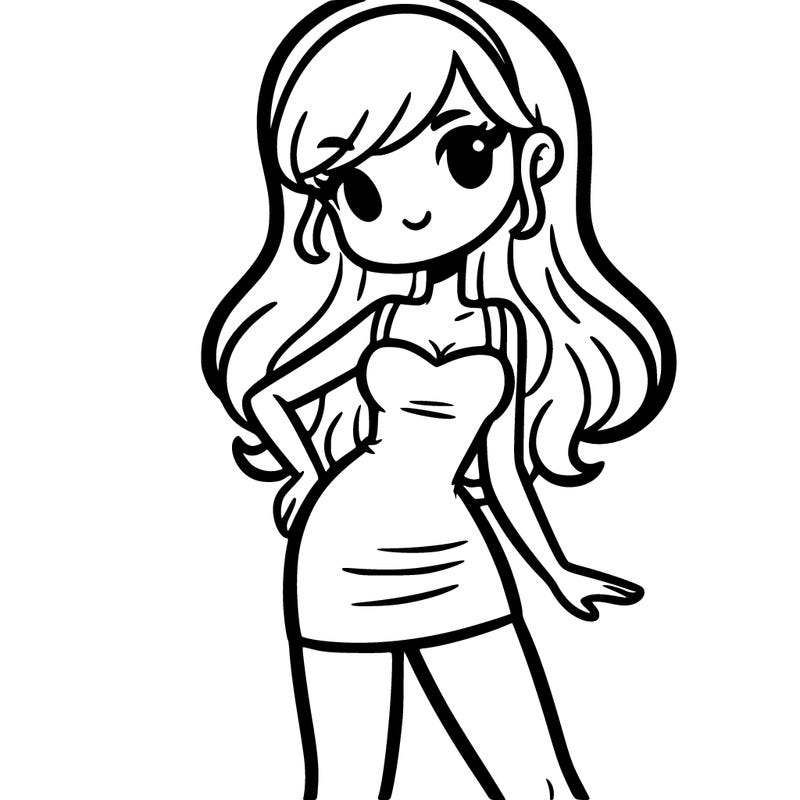 girl in a short skinny dress