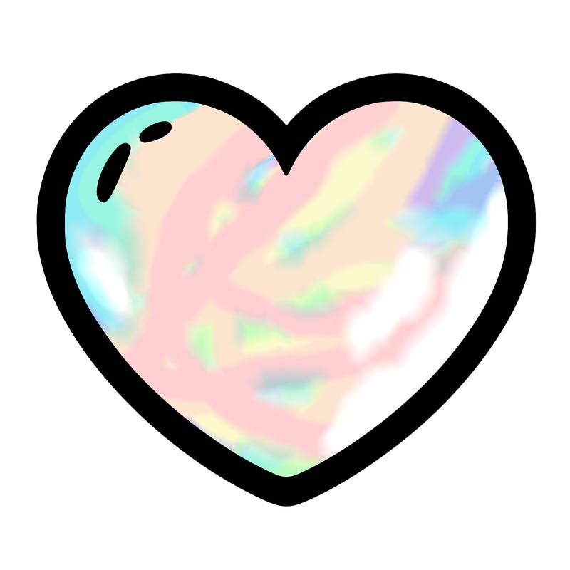 a blank heart