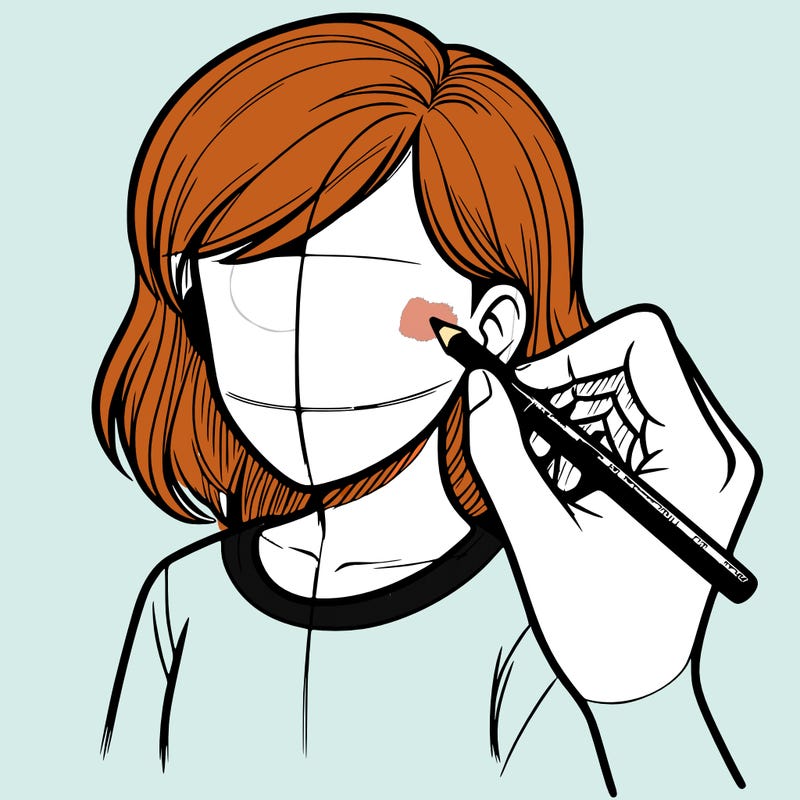 drawing a realistic person