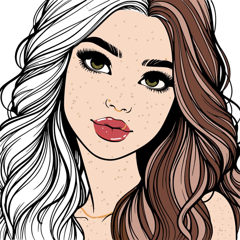 beautiful realistic girl