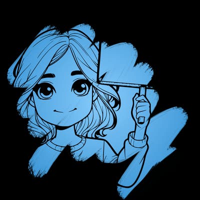 realistic girl holding up a sign