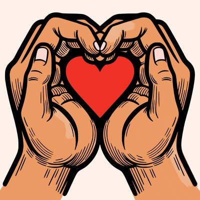 hands making a heart