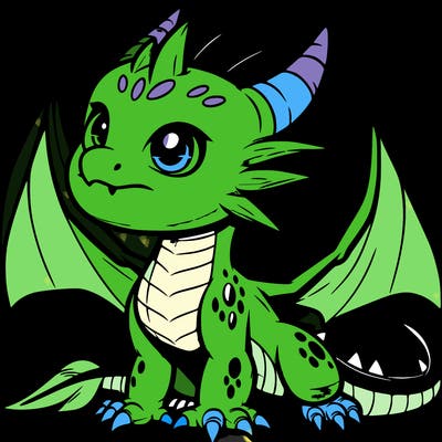 fierce baby night dragon