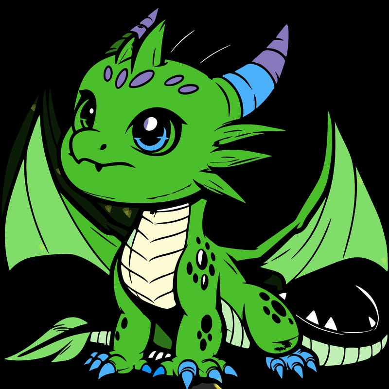 fierce baby night dragon