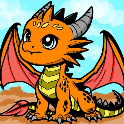 fierce baby night dragon