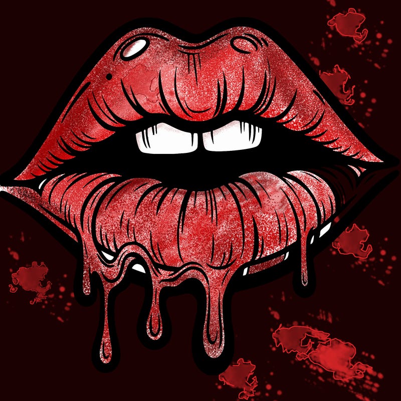 lips that look realistic and drip