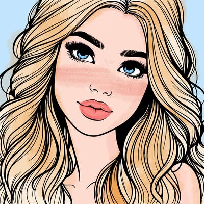 beautiful realistic girl