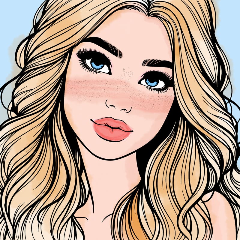 beautiful realistic girl