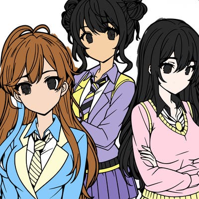 anime girls teenagers