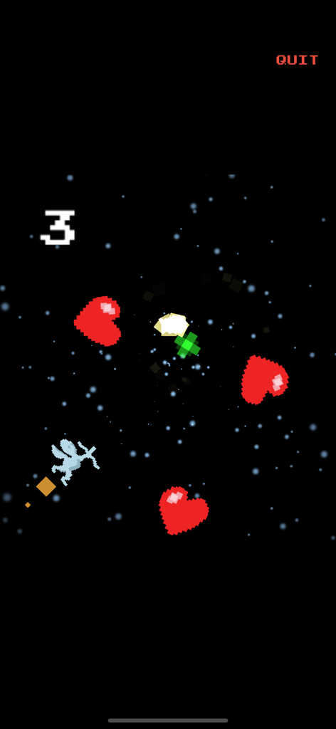 Kepler Attack - Watch Game - Retro space shooter gameplay with Valentine Day hearts and Cupid
