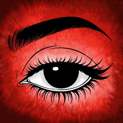 eye closed realistic