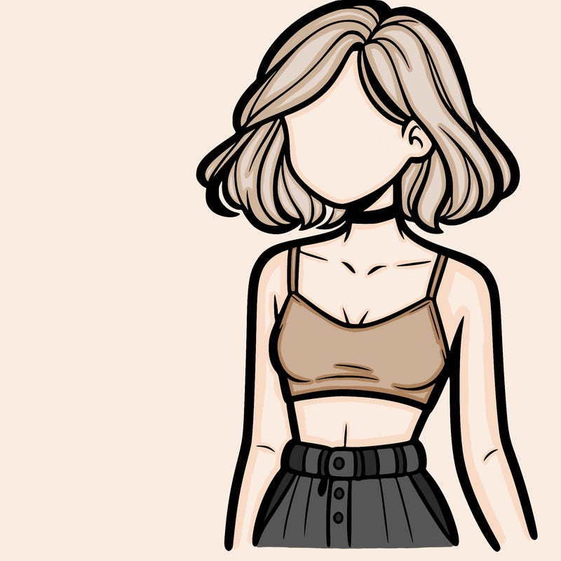 girl with crop top