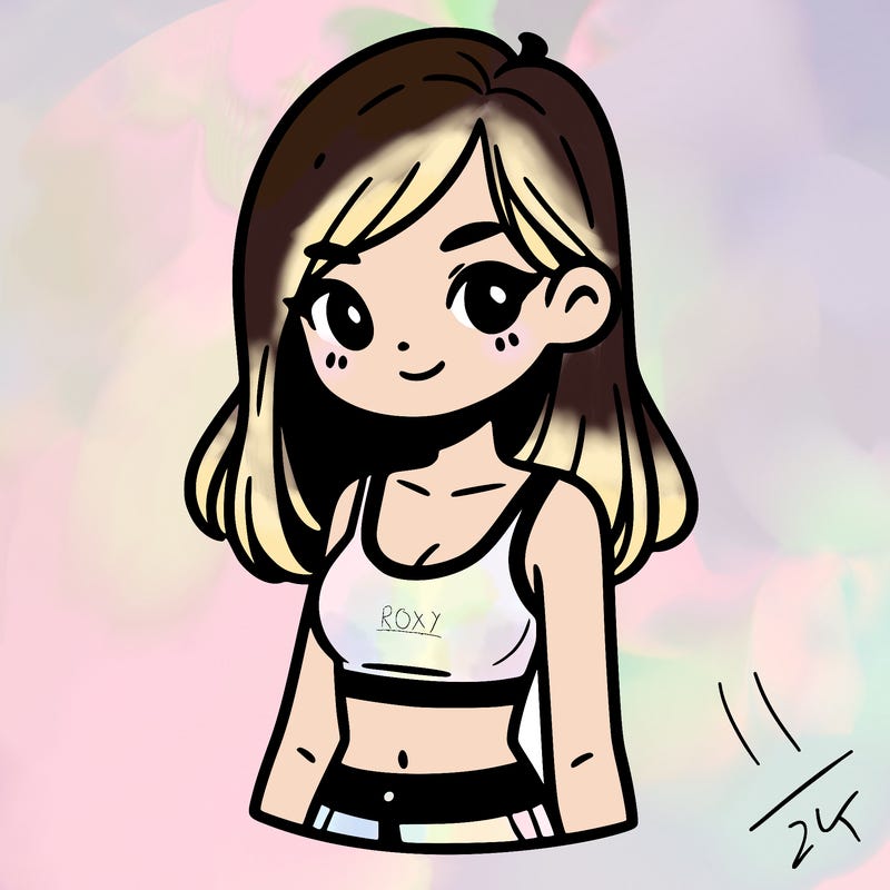 girl with crop top