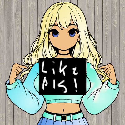 girl holding a blank sign in a long sleeve crop top