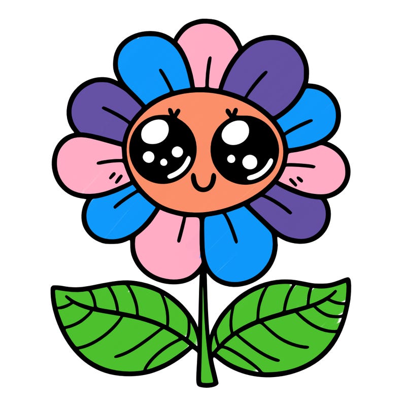 flower with eyes