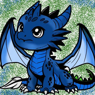 fierce baby night dragon
