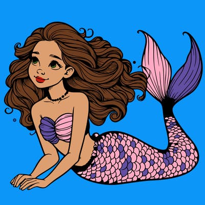 a realistic mermaid