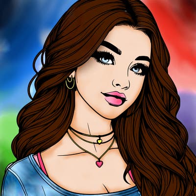 detailed realistic girl