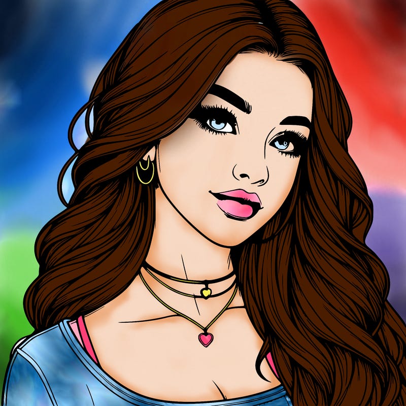 detailed realistic girl