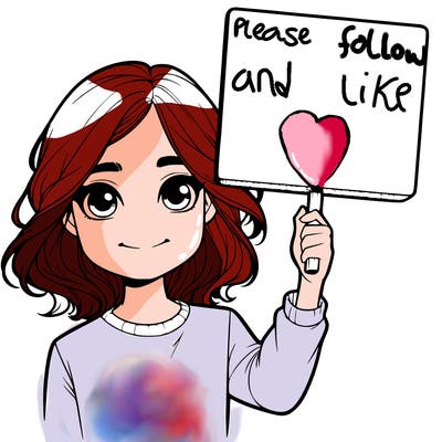 realistic girl holding up a sign