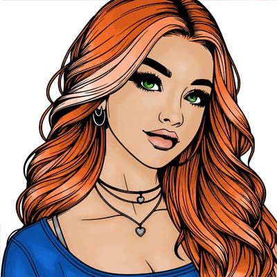 detailed realistic girl