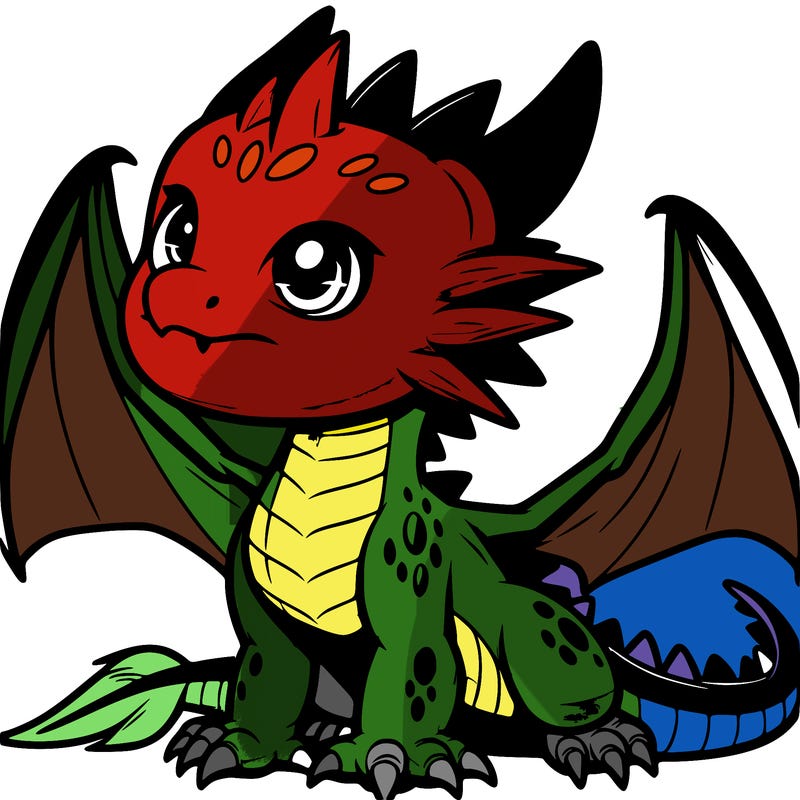 fierce baby night dragon