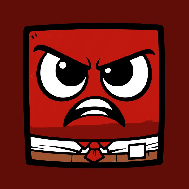 inside out anger square head