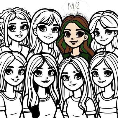 a group of teenage girls