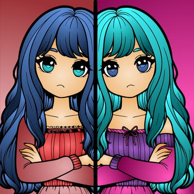 realistic girls split