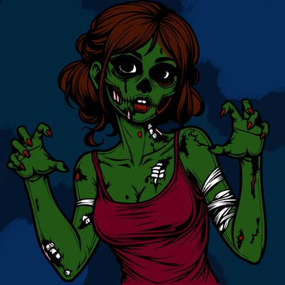 realistic zombie girl