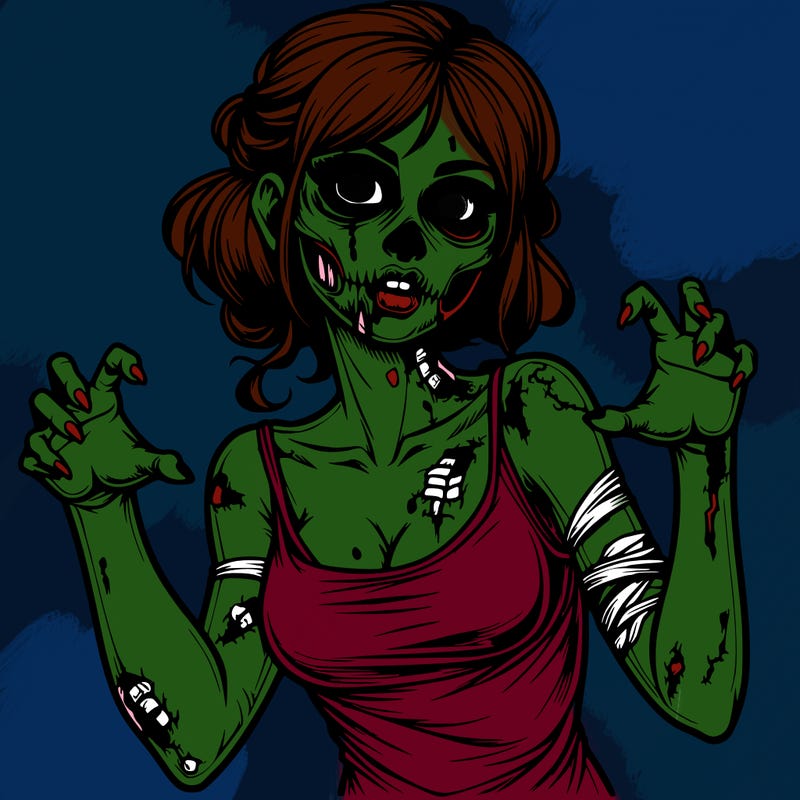 realistic zombie girl