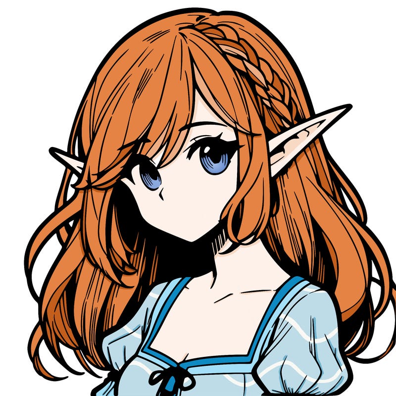 manga elf female