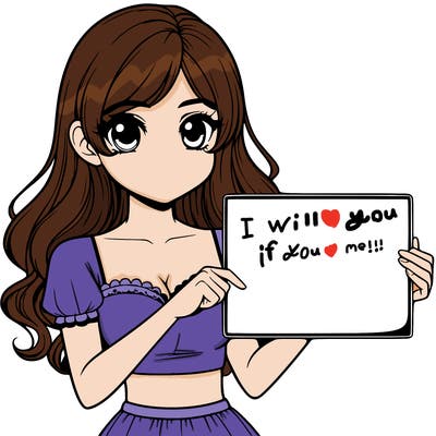 realistic pretty girl holding blank sign