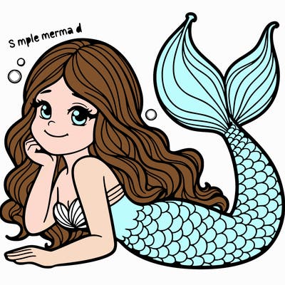 a really pretty mermaid
