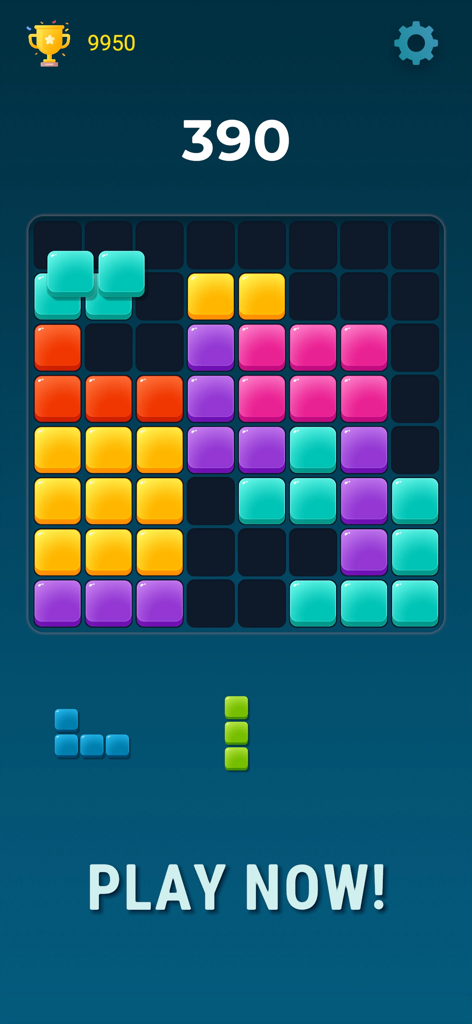 Block Blaster: Match Blast - Block Blaster Match Blast mobile puzzle game showing colorful blocks on a grid
