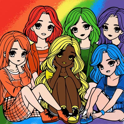 a realistic group of girls