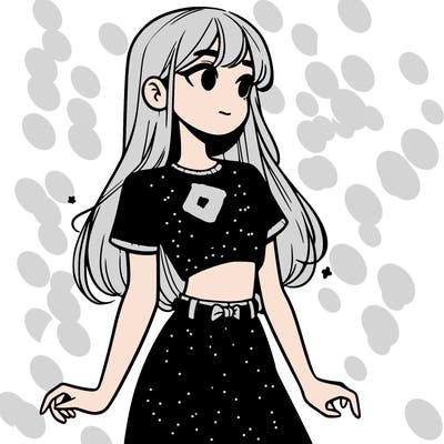 girl in a cute crop top