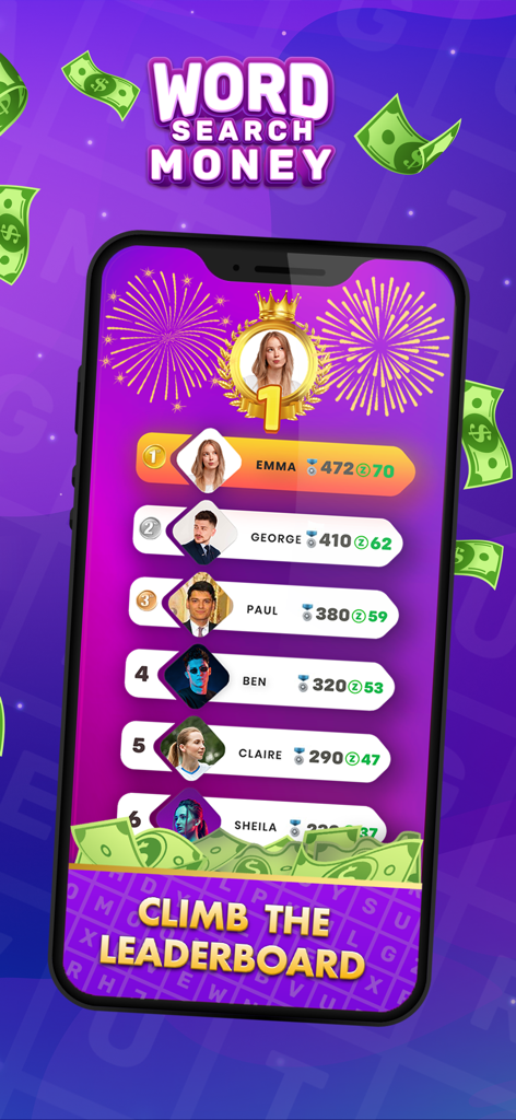 Word Search Real Money Rewards - Top ranked players on the Word Search Real Money Rewards leaderboard.