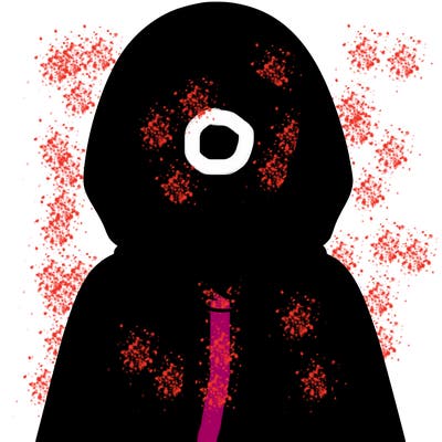 faceless girl in hoodie